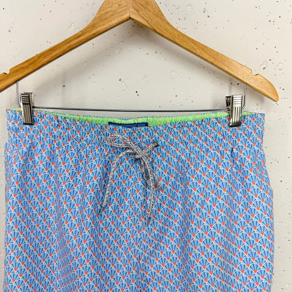 Michaels Men’s Size Medium Fans Blue Orange Cyclist Liner Swim Trunks